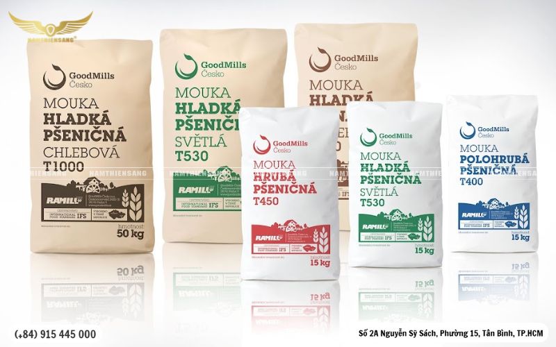 các kích thước phổ biến